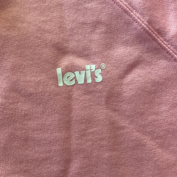 Levi's® NWT Laundry Day Raglan Cropped Crew Neck Sweatshirt Size Large - Picture 5 of 6